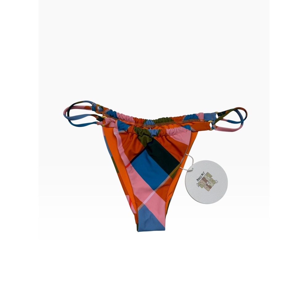 Princess Polly Kylie Bikini Bottoms Multi Recycled Nylon US 10 NEW